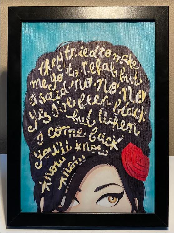 Wall Art- Framed A4 Amy W Rehab Canvas Print