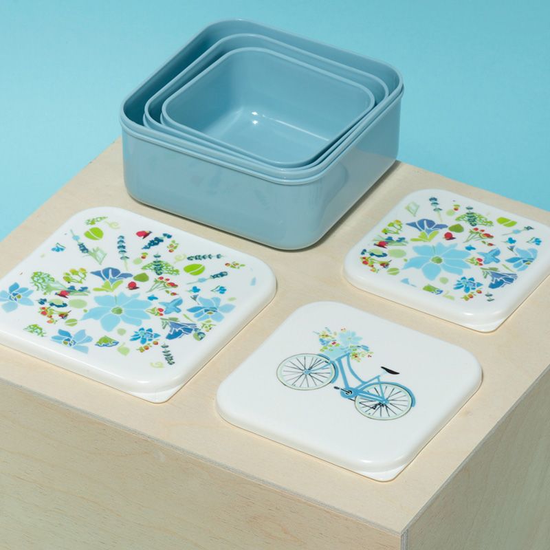 Julie Dodsworth Blue Lavender Garden Lunch Boxes