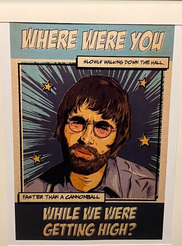 Wall Art- Framed Oasis Liam G