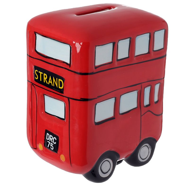 London Red Bus Ceramic Money Box
