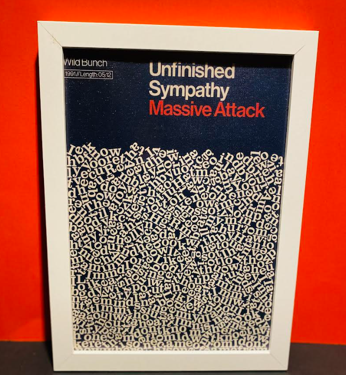 Wall Art- Black Framed A4 Massive Attack Canvas