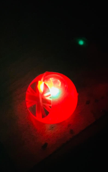 Union Jack Glitter LED Flashing Bouncy Ball