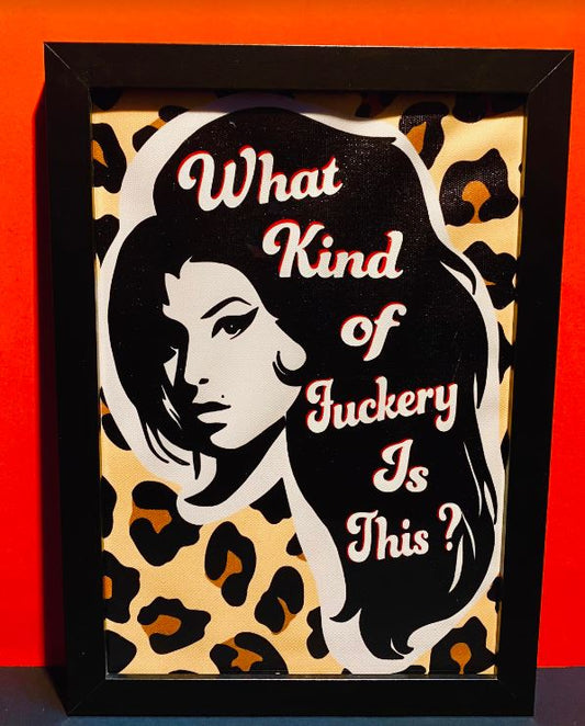 Wall Art- Framed A4 Amy W Canvas Print
