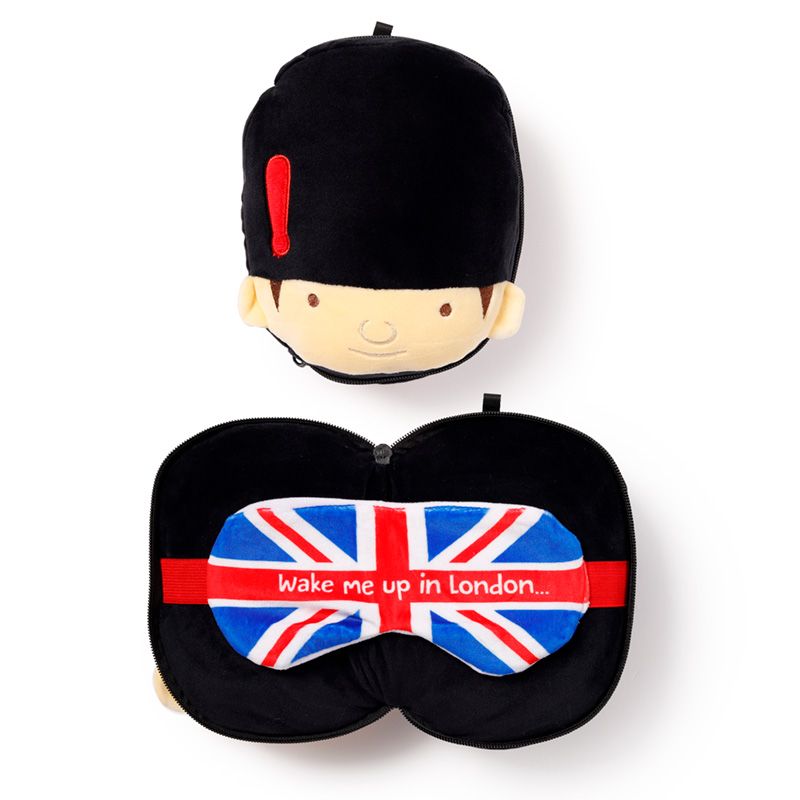 Guardsman Soft Plush Travel Pillow & Eye Mask