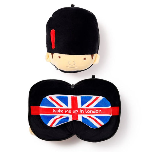Guardsman Soft Plush Travel Pillow & Eye Mask