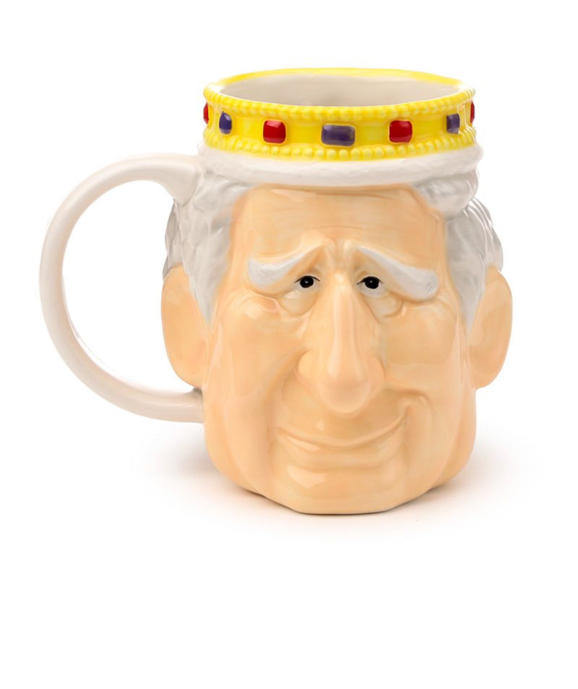 King Charles III Ceramic Head Shaped Mug