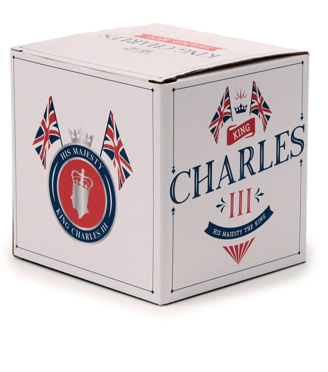King Charles III Shaped Handle Ceramic Mug