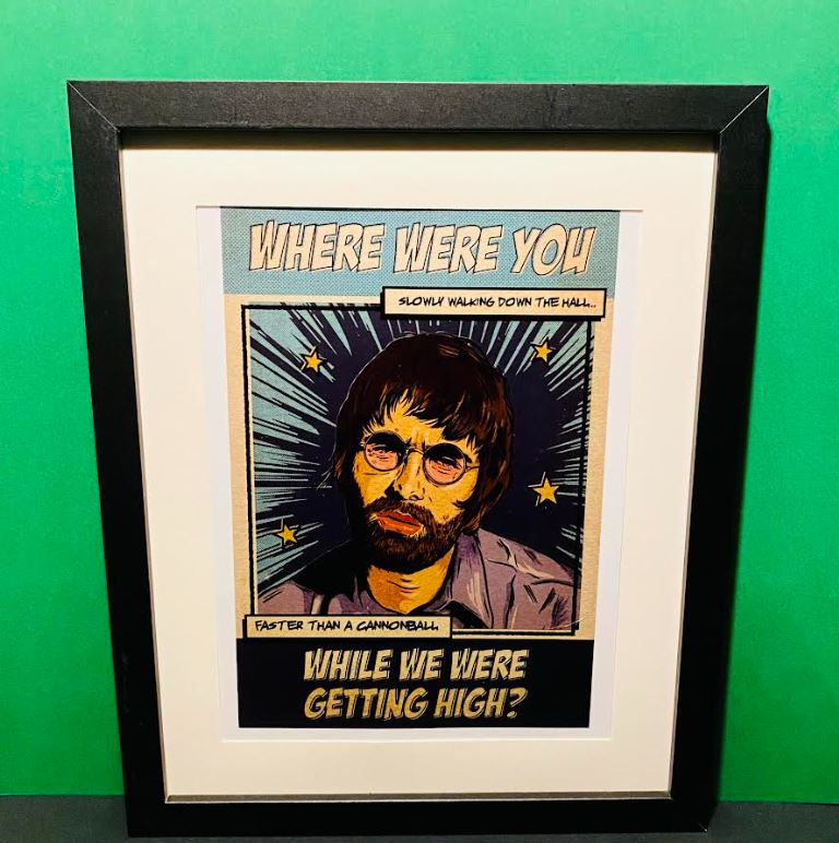 Wall Art- Framed Oasis Liam G