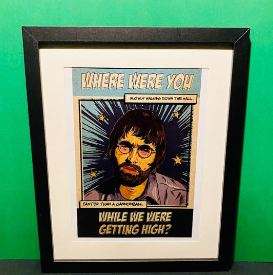 Wall Art- Framed Oasis Liam G