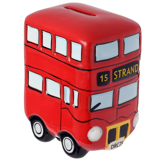 London Red Bus Ceramic Money Box
