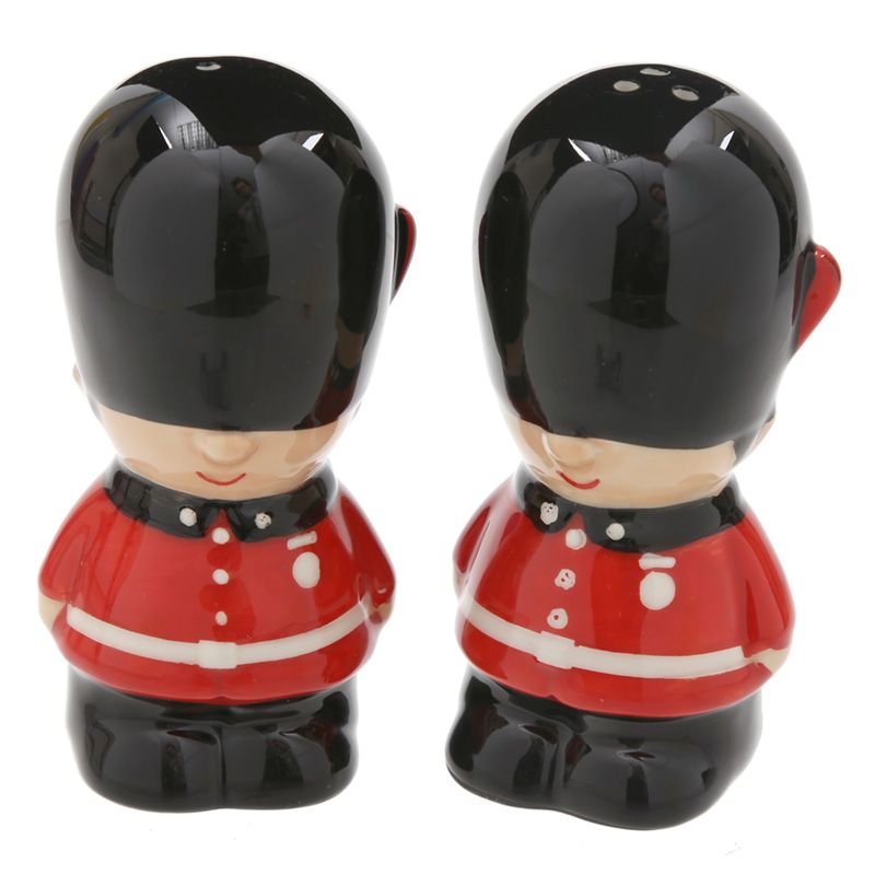 Ceramic Salt & Pepper Set- London Guardsman