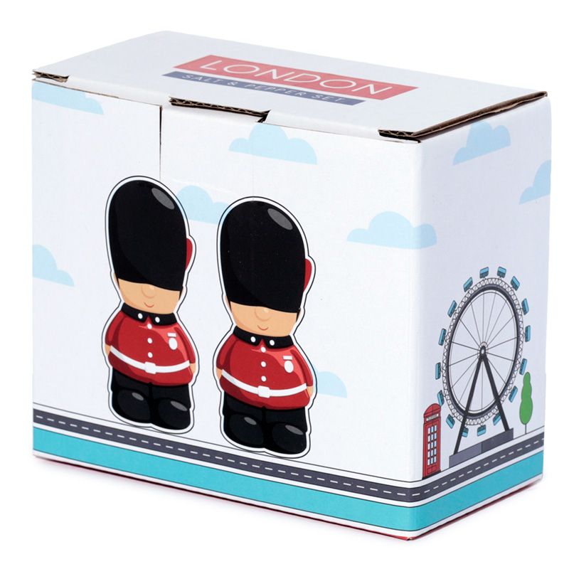 Ceramic Salt & Pepper Set- London Guardsman